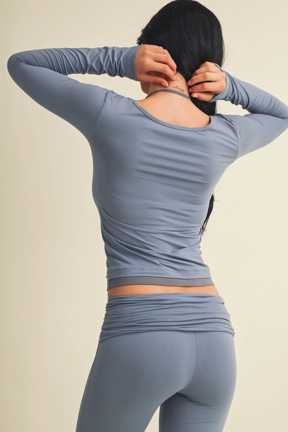 Off Duty Layered Long Sleeve Top