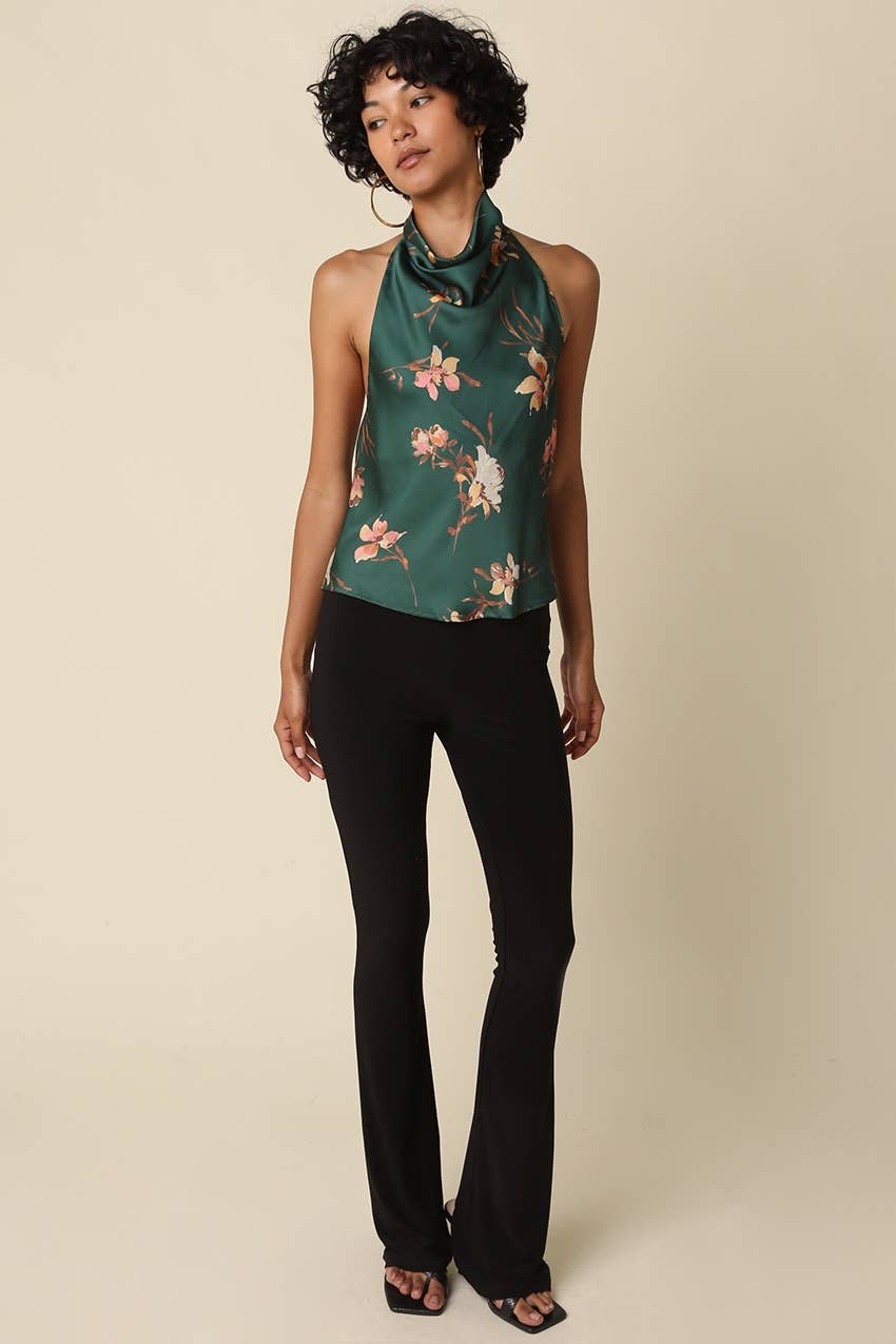 Jasmin Floral Halter Top