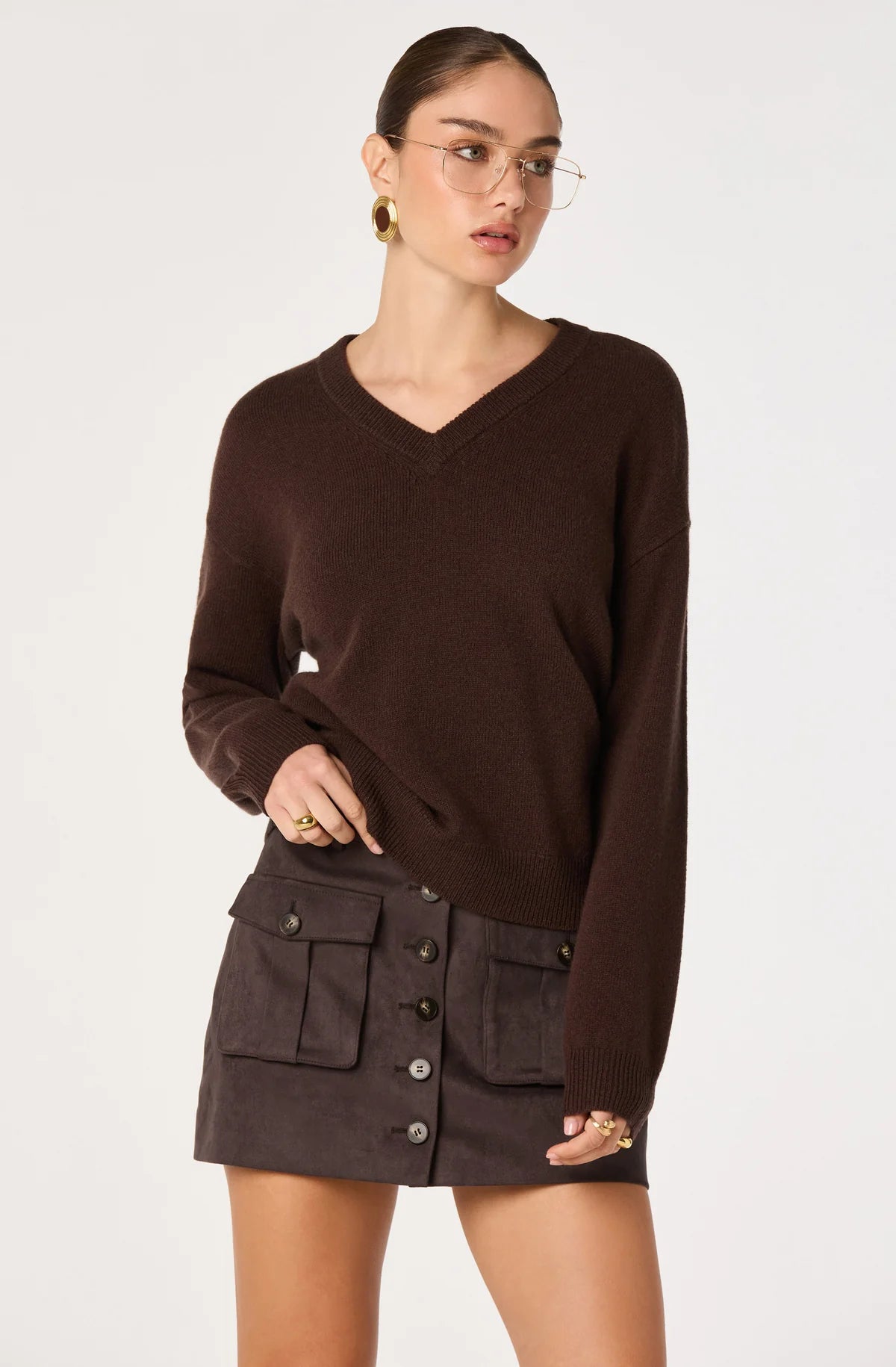 Becky Faux Suede Mini Skirt
