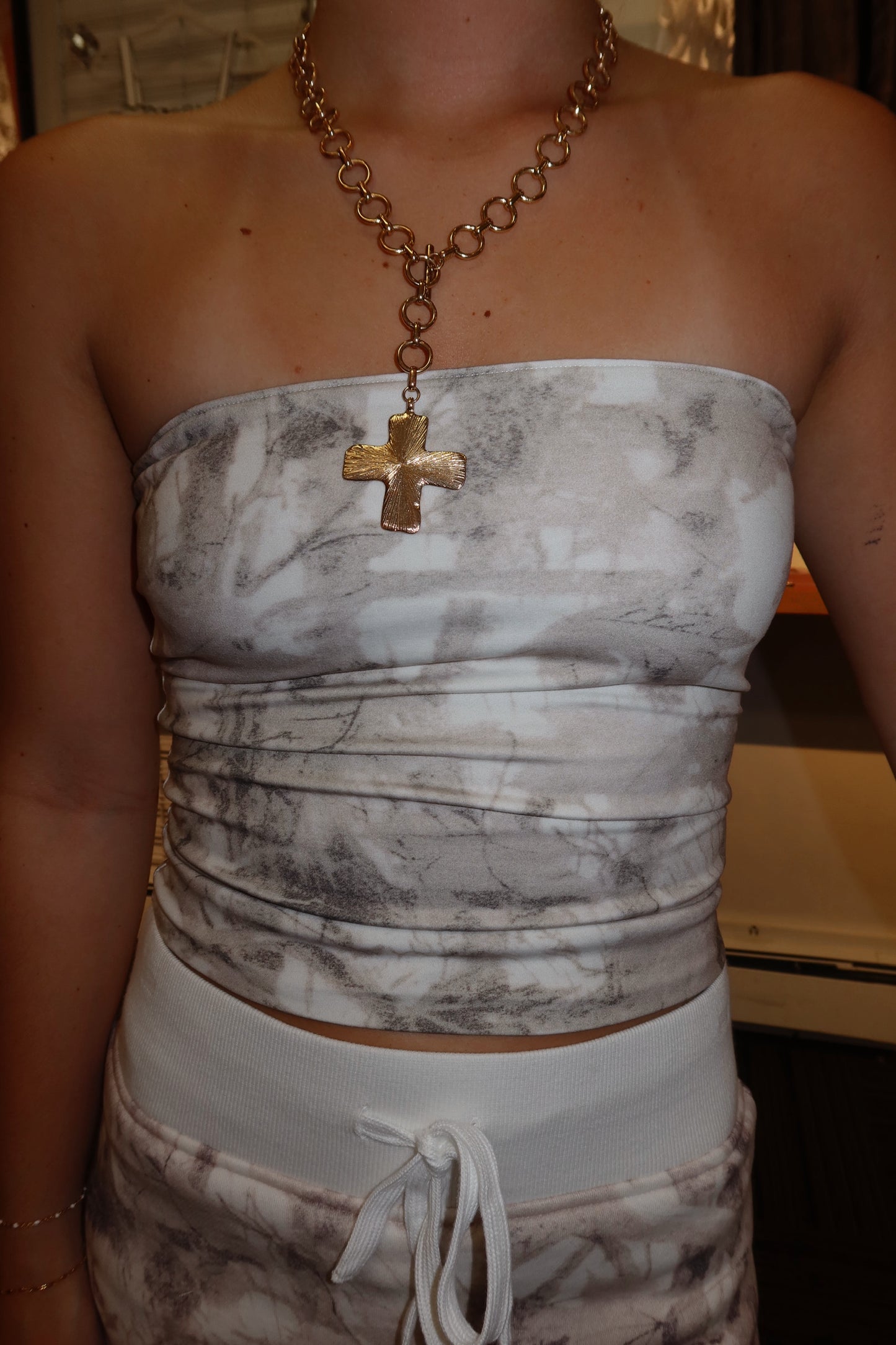 Avery Light Woodland Camo Tube Top