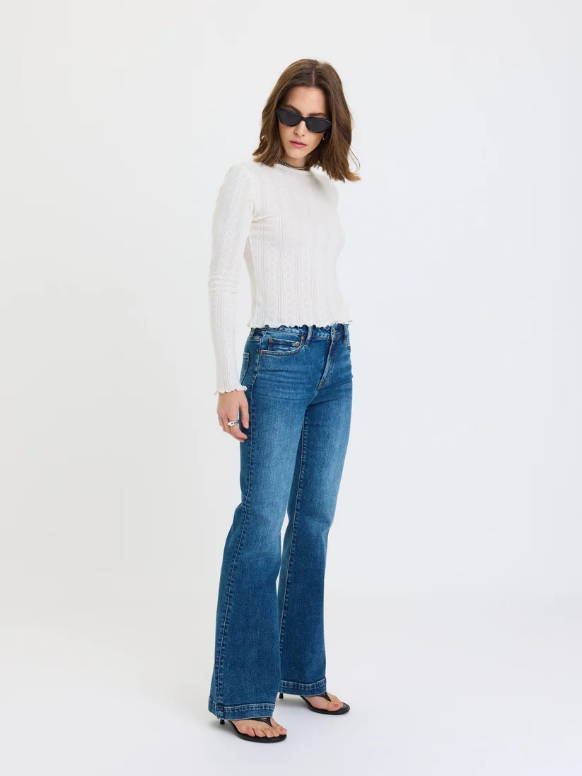 The Heartbreaker Mid Rise Flare in Dusk