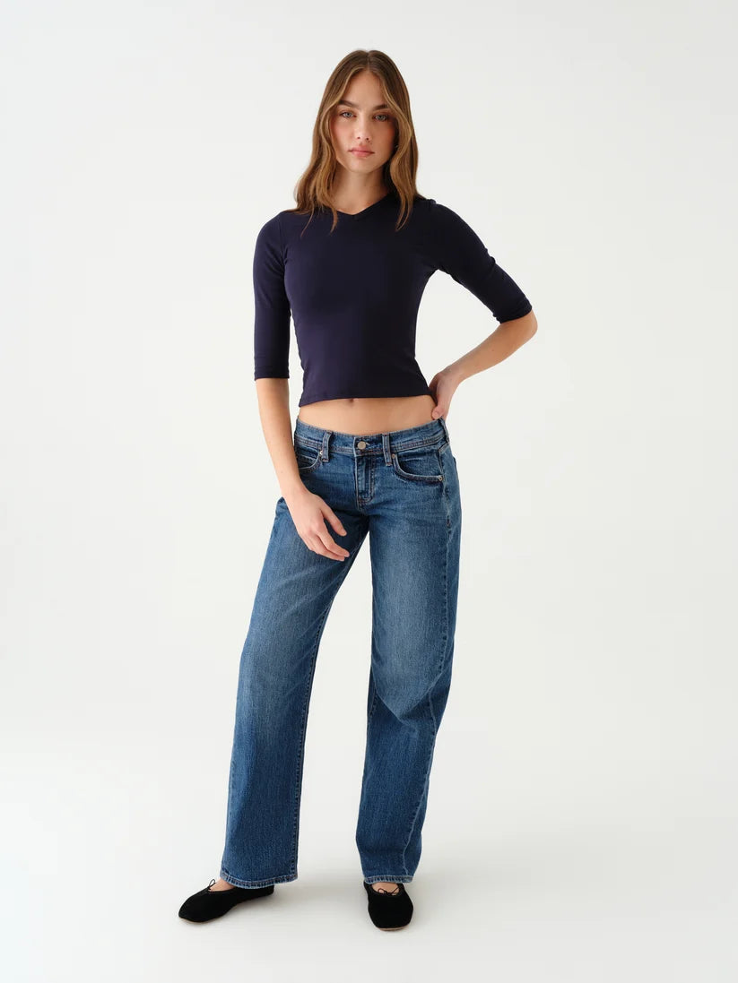 Replay Low Rise V-Waist Soft Barrel in Almost Home