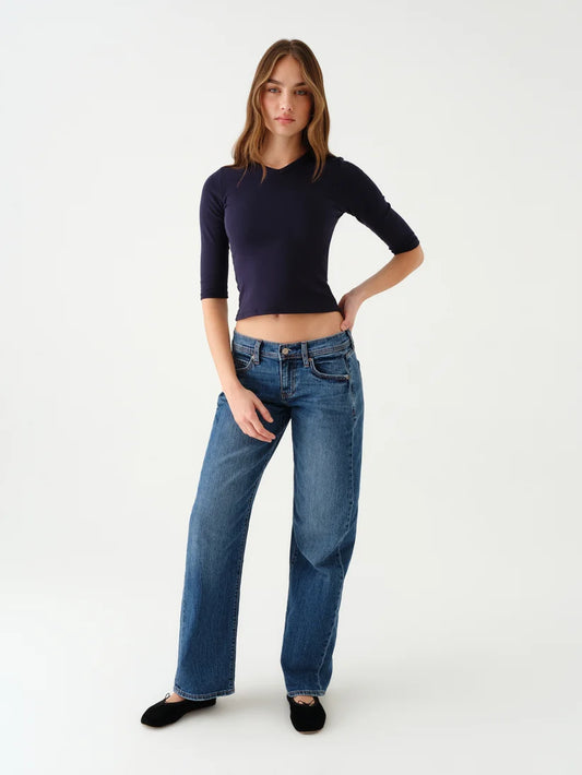 Replay Low Rise V-Waist Soft Barrel in Almost Home