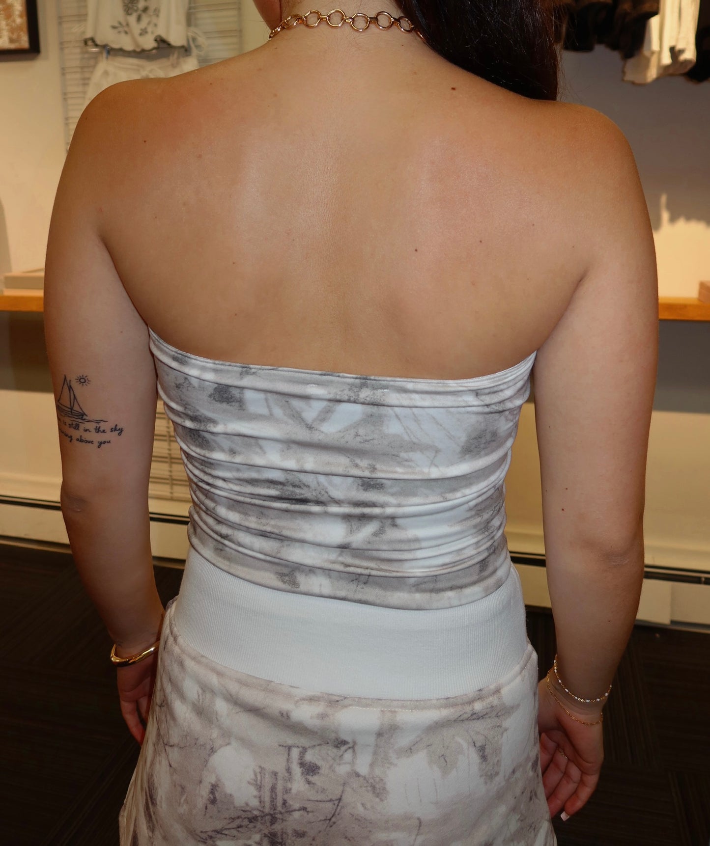 Avery Light Woodland Camo Tube Top