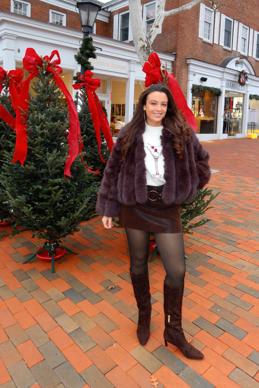 Espresso Faux Fur Coat
