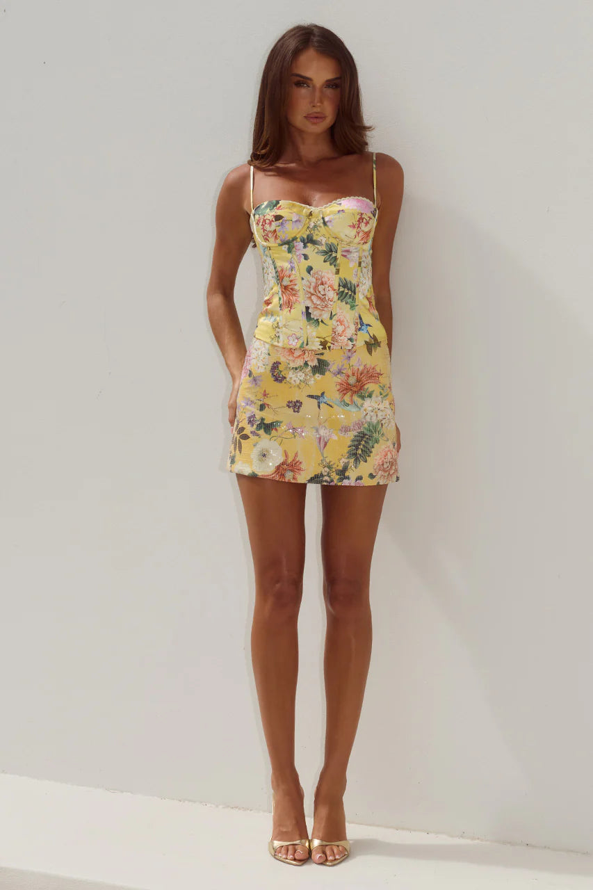 Eli Floral Bustier