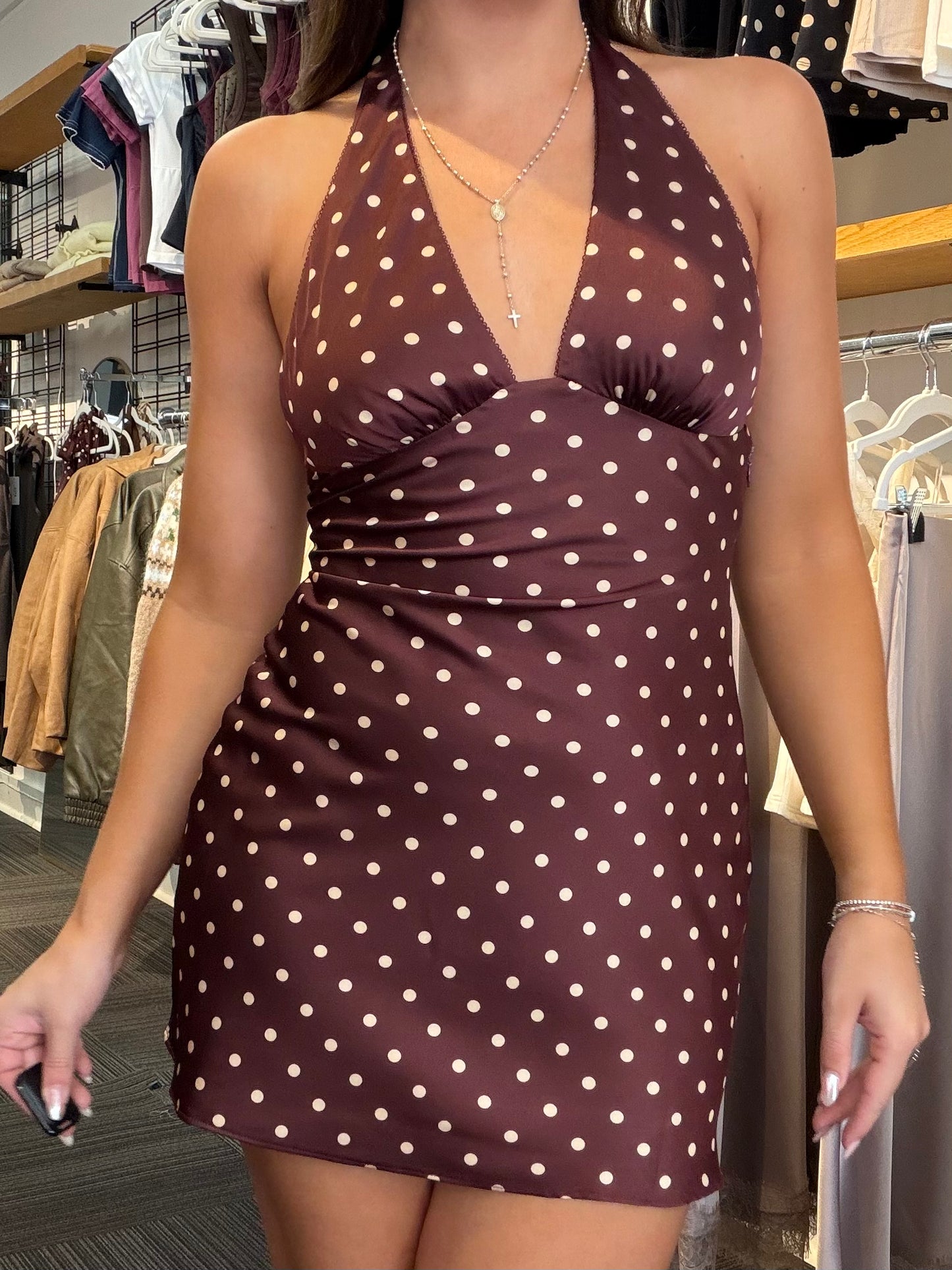 See You Out Polka Dot Dress