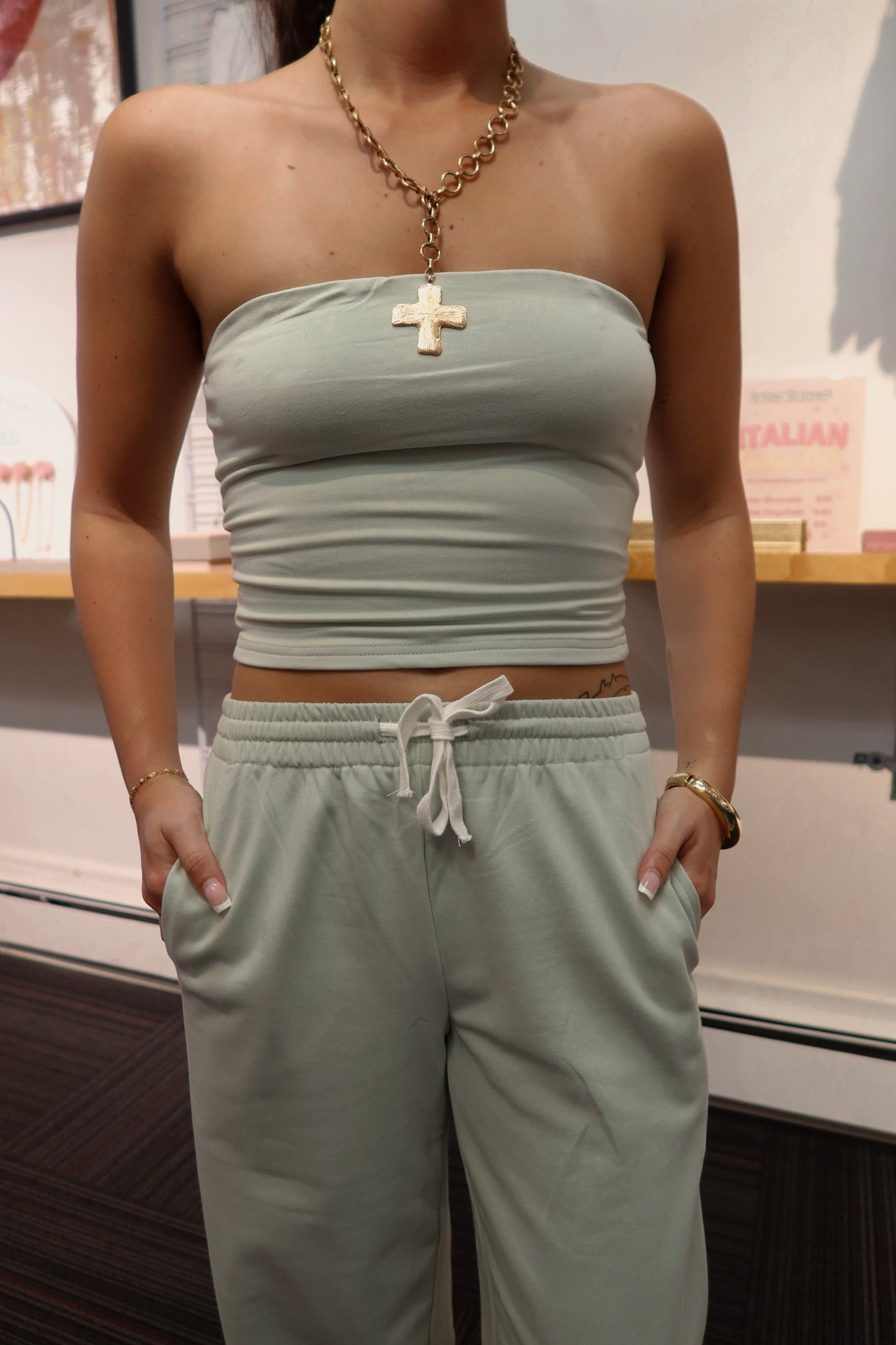 Sage Tube Top