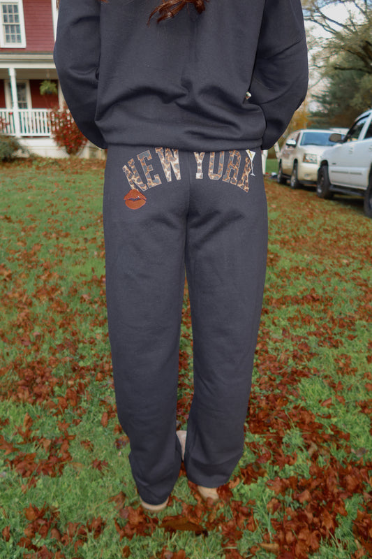 New York Leopard Sweatpants