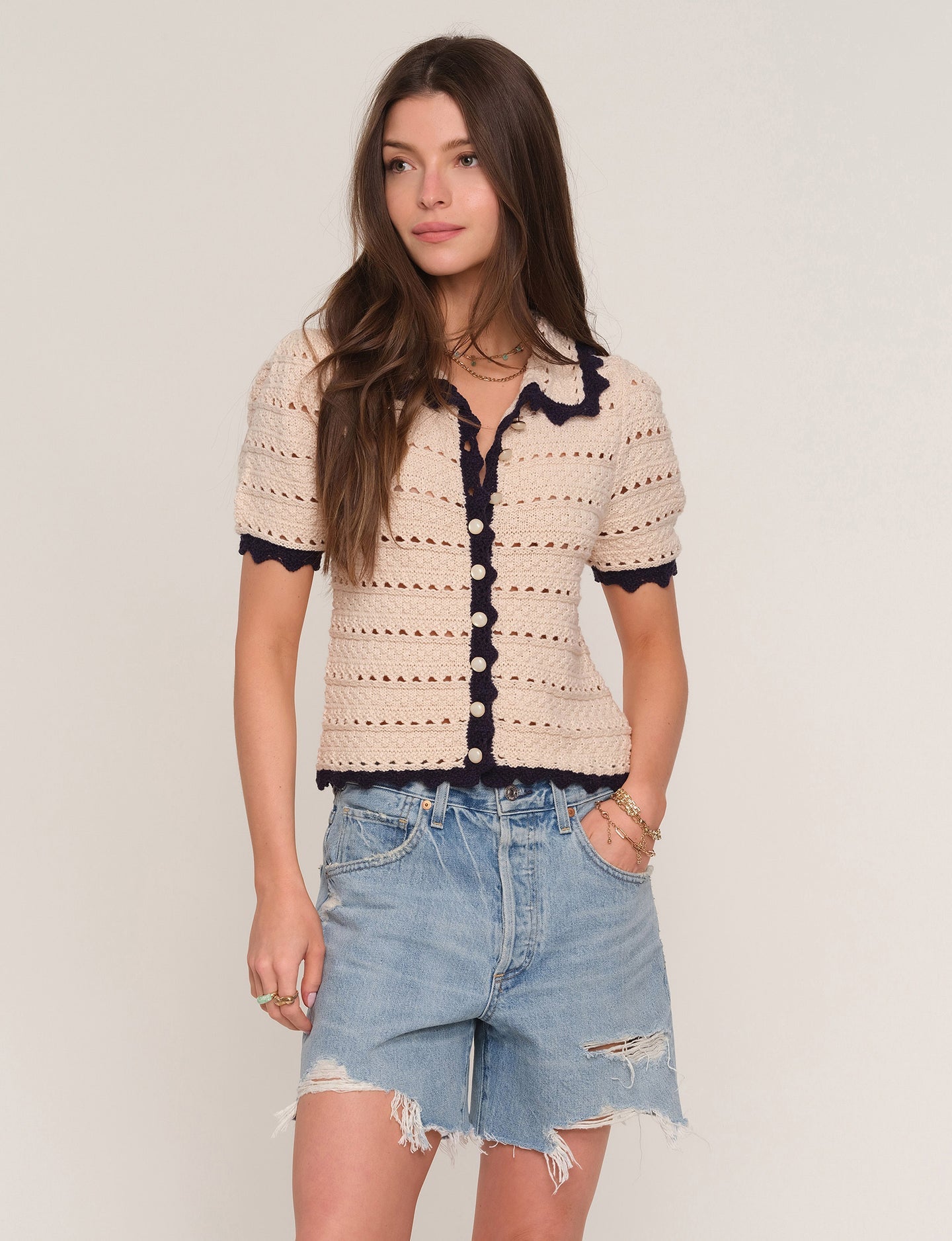 Maggie Cardigan in Cream