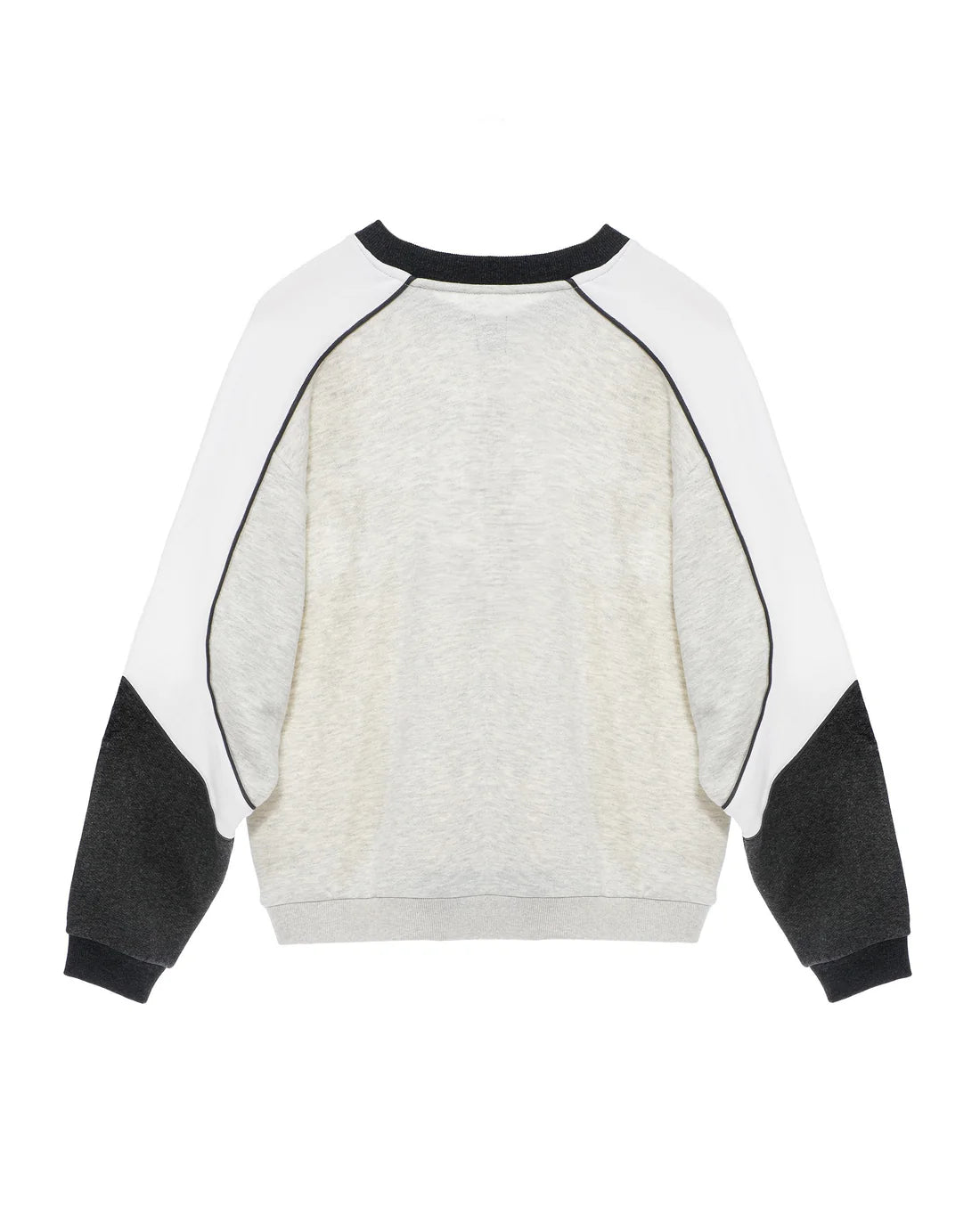 First Pick Heathered Paneled Kara Crewneck