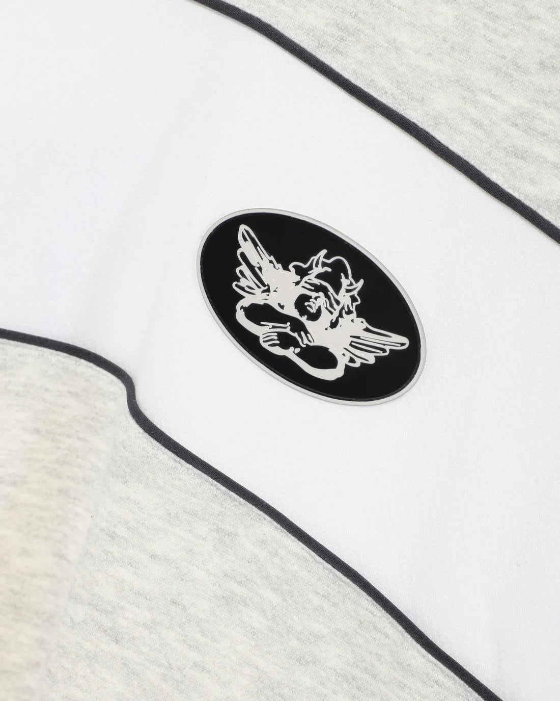 First Pick Heathered Paneled Kara Crewneck