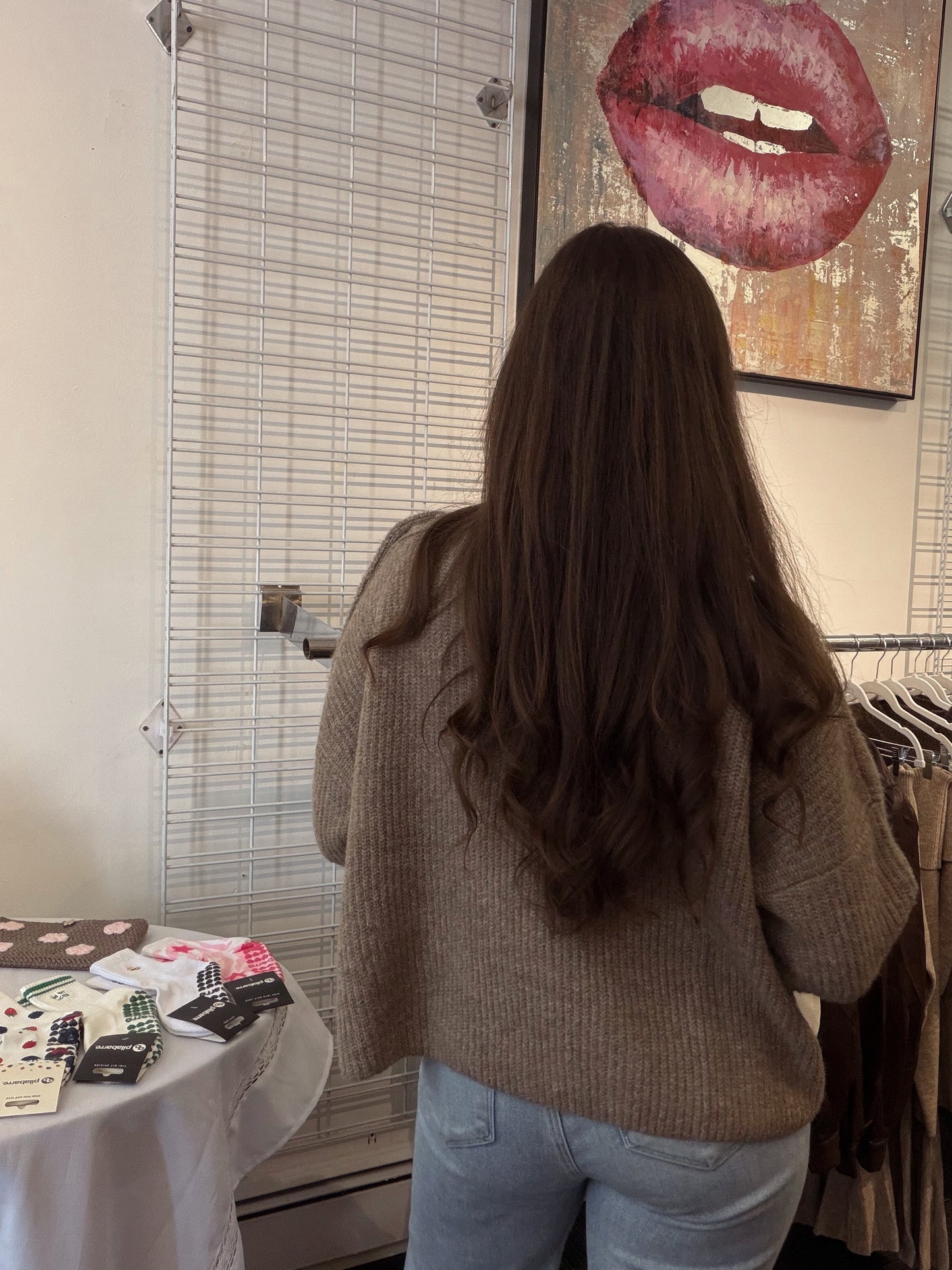 Mocha Button Sweater