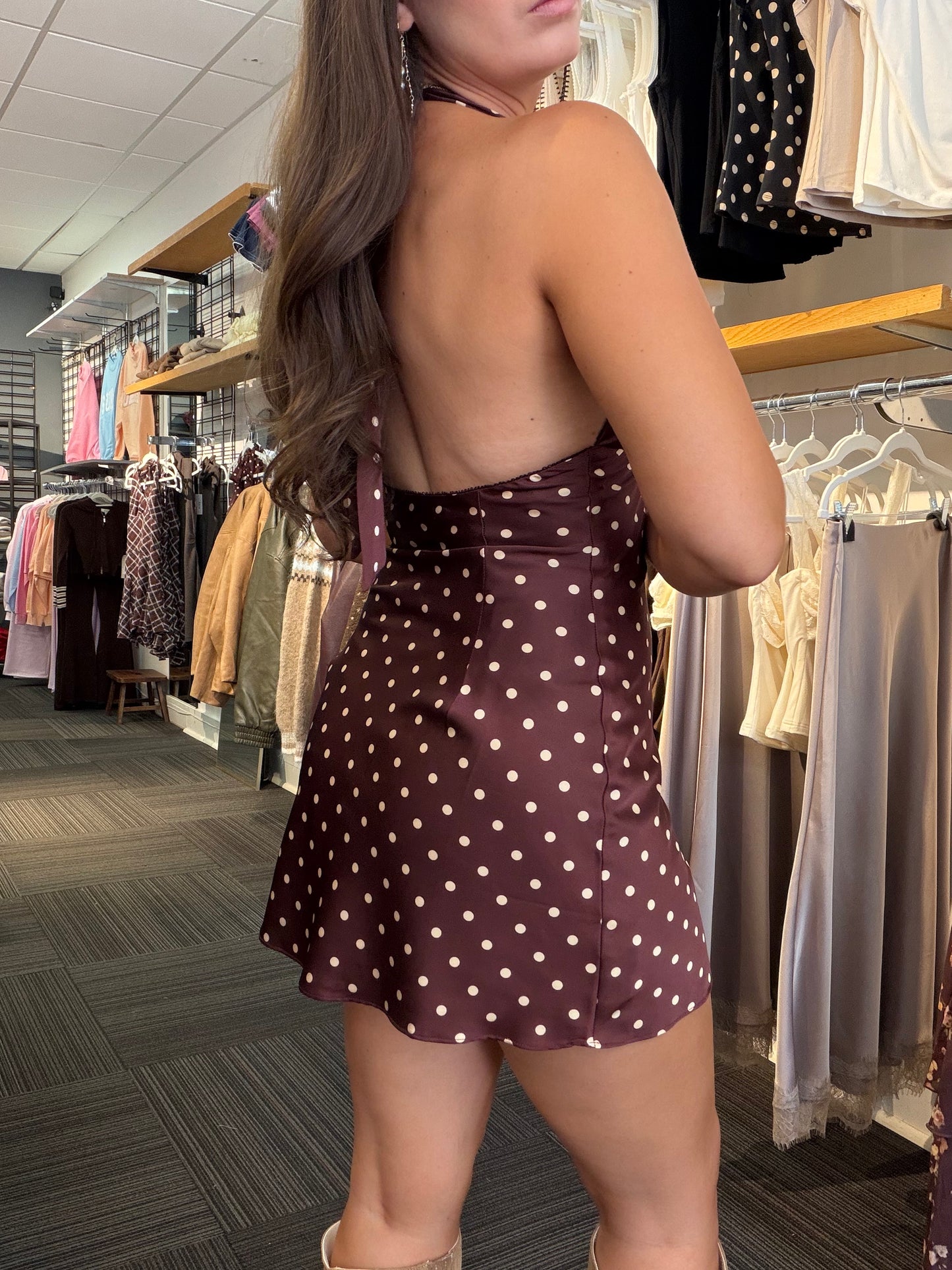 See You Out Polka Dot Dress
