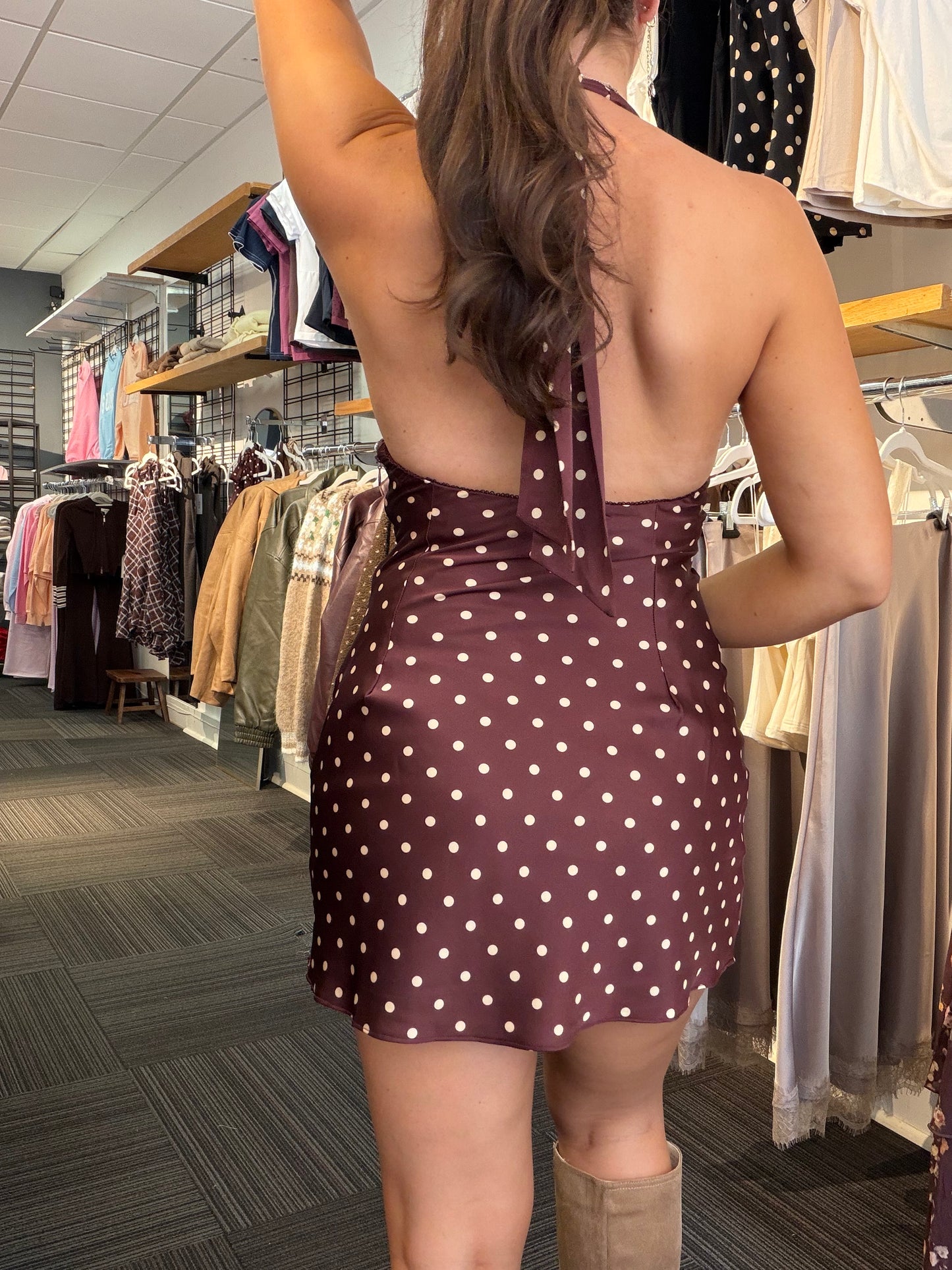 See You Out Polka Dot Dress