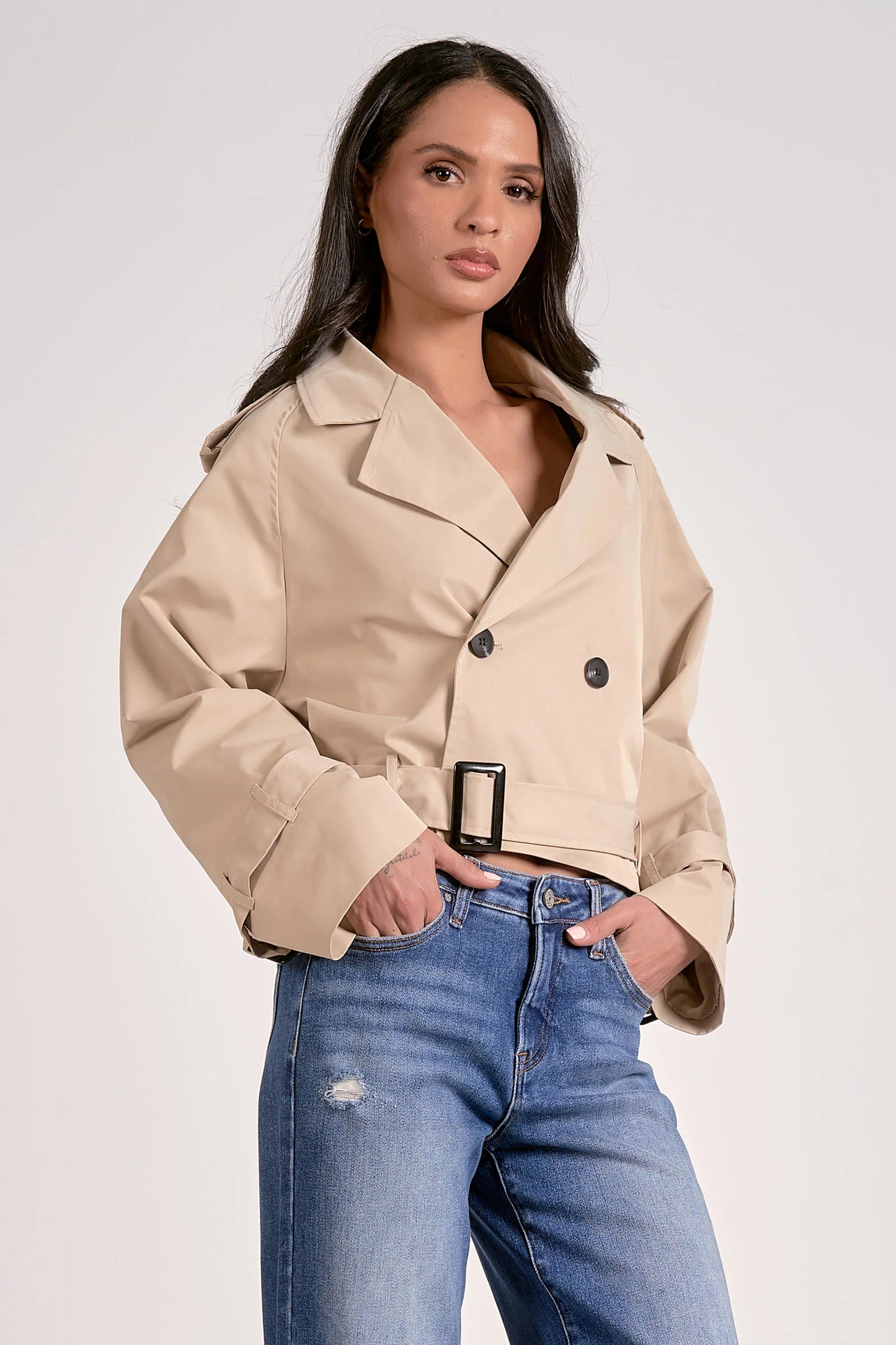Kendall Cropped Trench