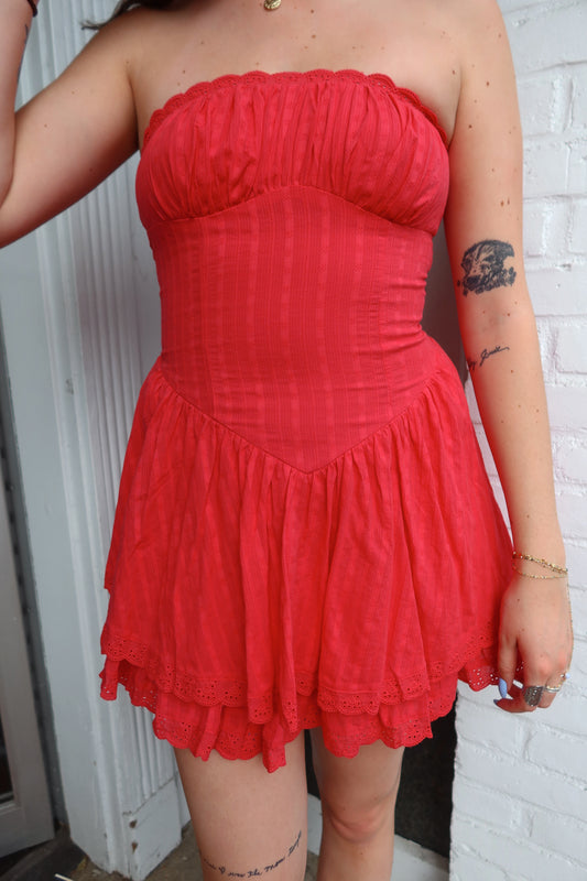 Cherry Ruffle Dress