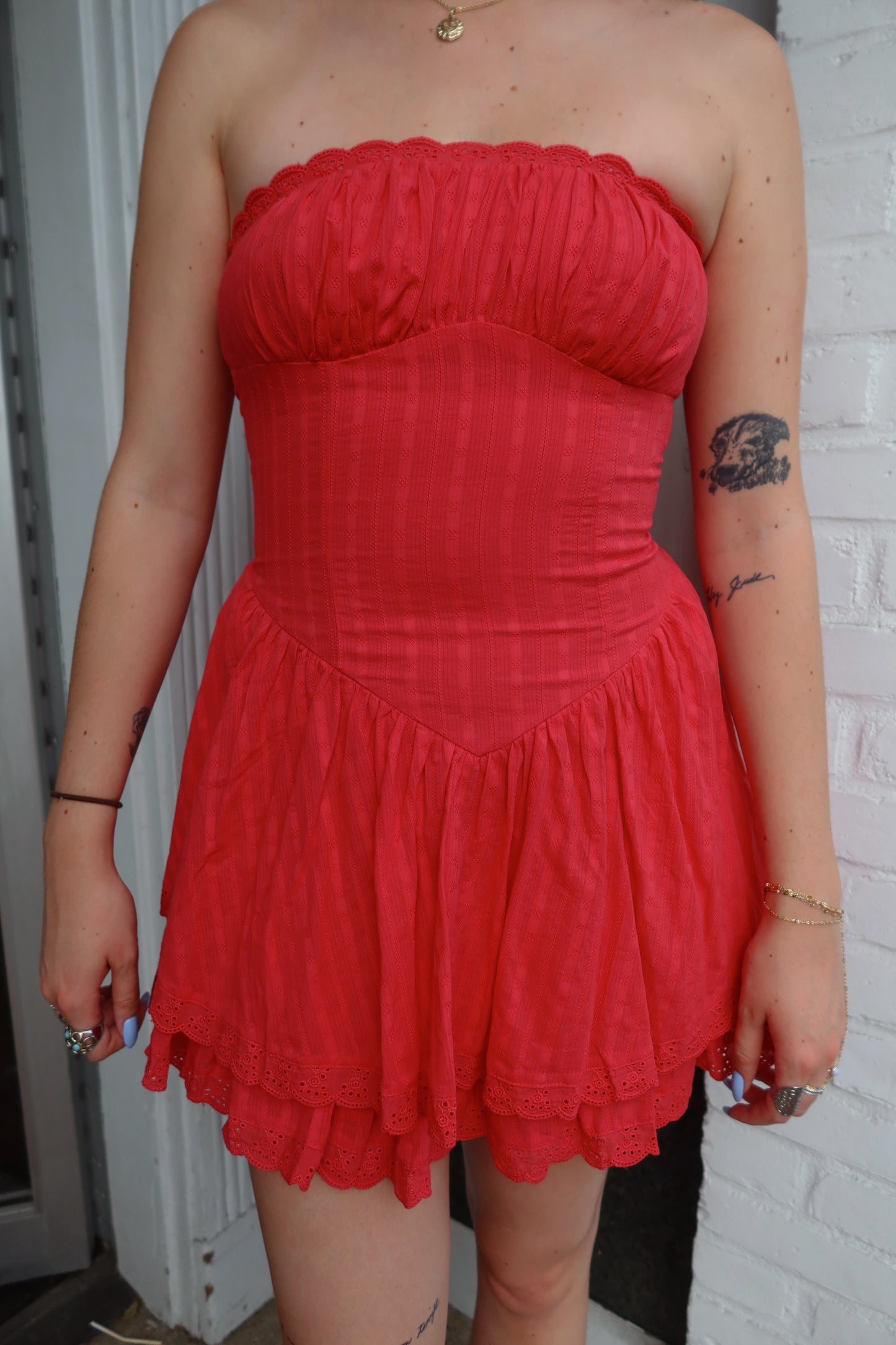Cherry Ruffle Dress