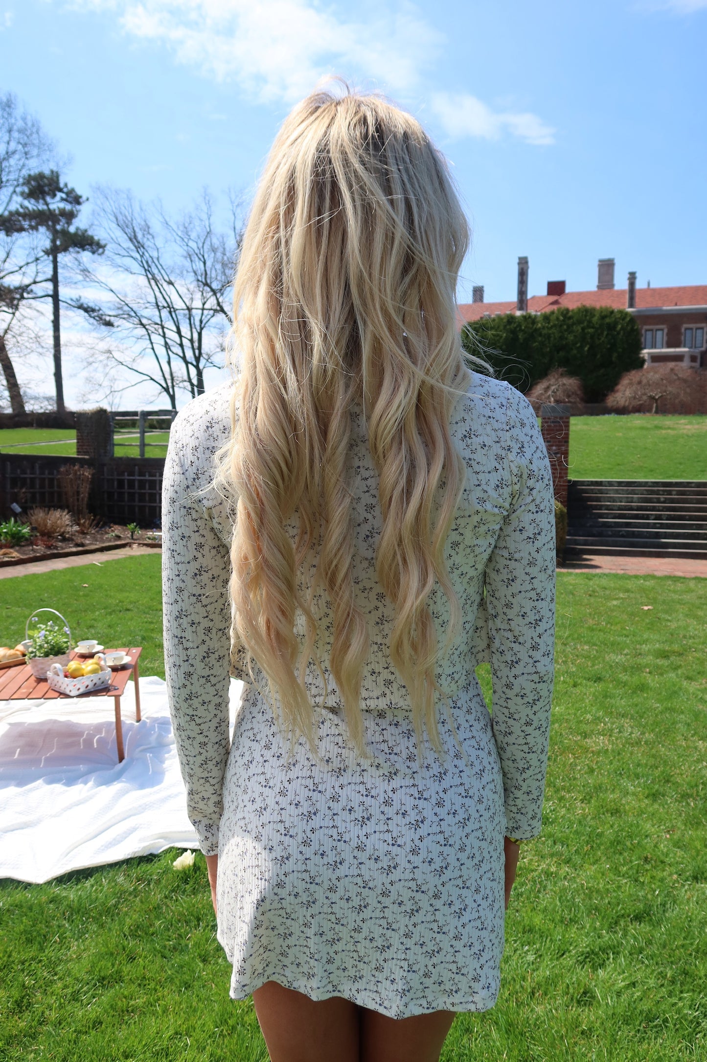Lynn Floral Pointelle Print Long Sleeve Cardigan