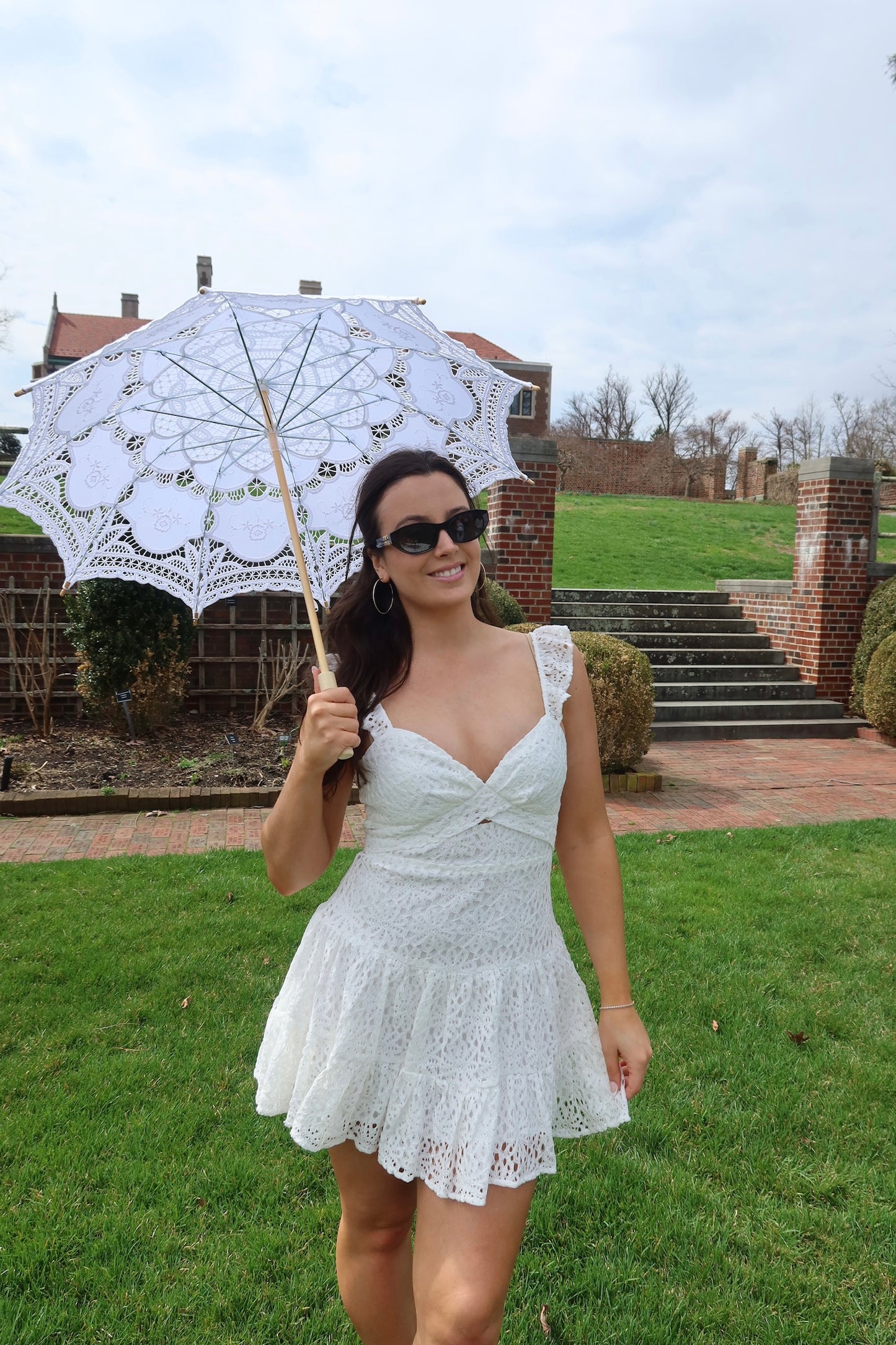 Aurora White Lace Dress