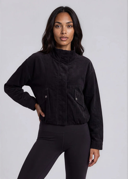 Orion Stretch Baby Cord Funnel Neck Jacket