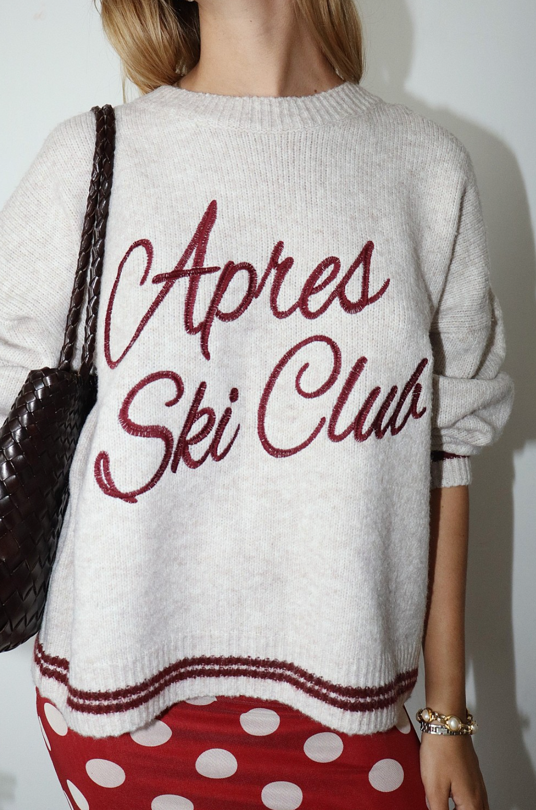Oatmeal Apres Ski Club Sweater