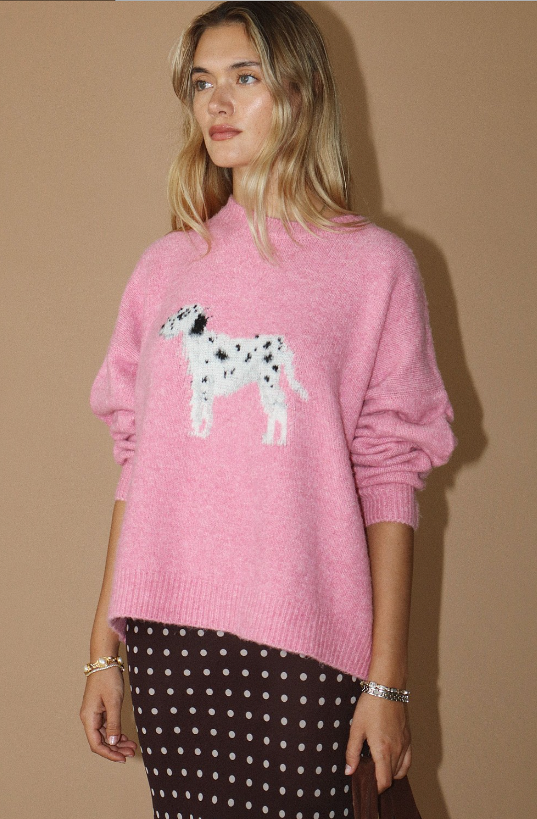 Pink Dalmatian Sweater