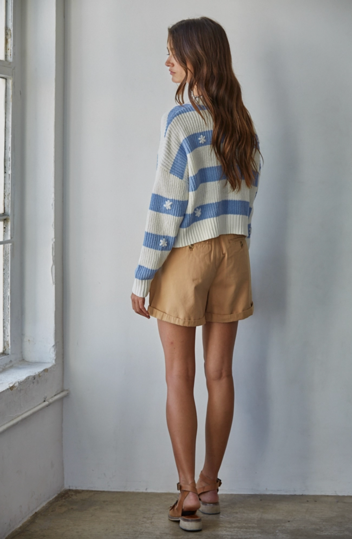 Liora Striped Ribbed Sweater