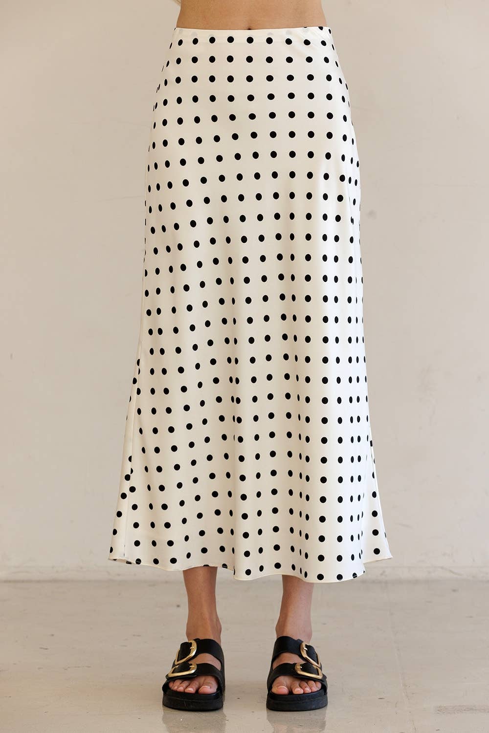 Parisian Polka Dot Maxi Skirt