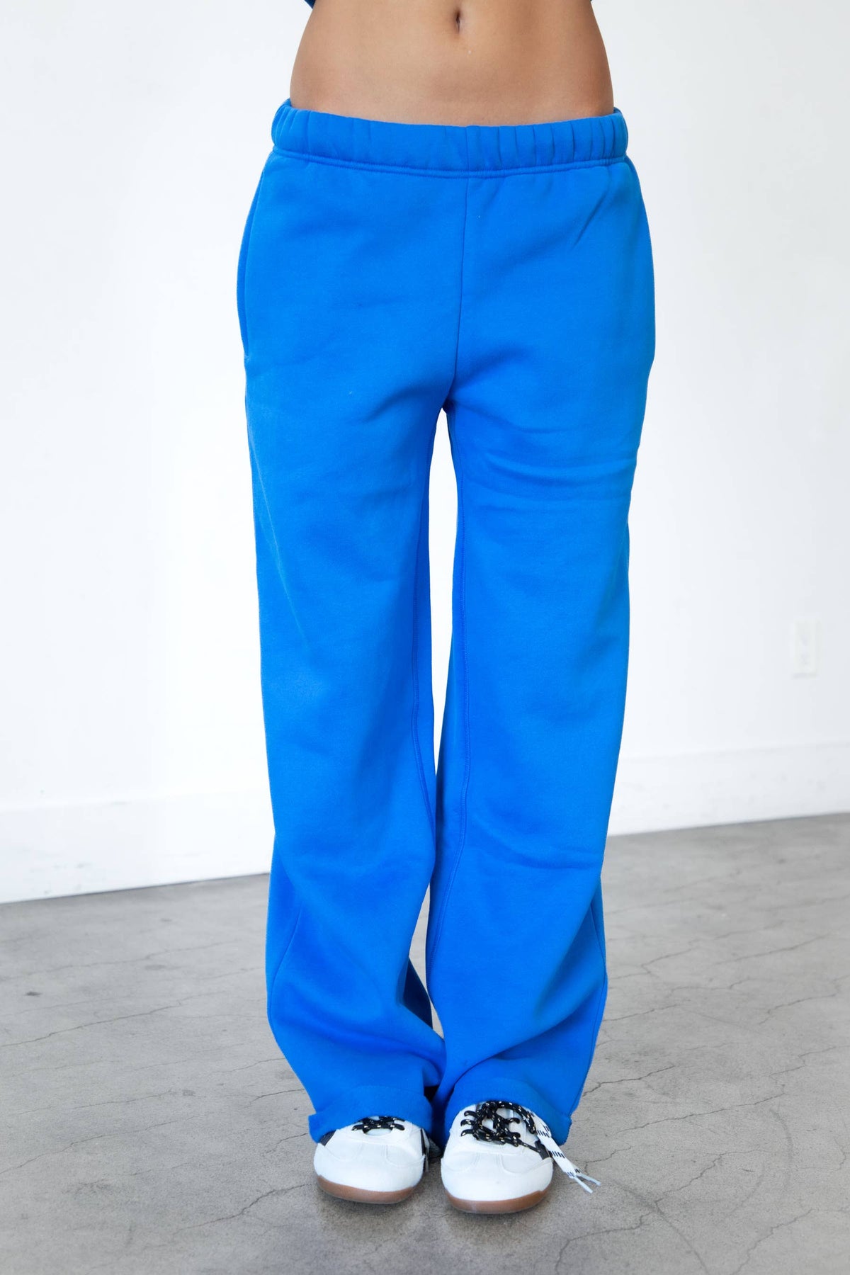 Jet Set Fleece Sweatpants in Blue
