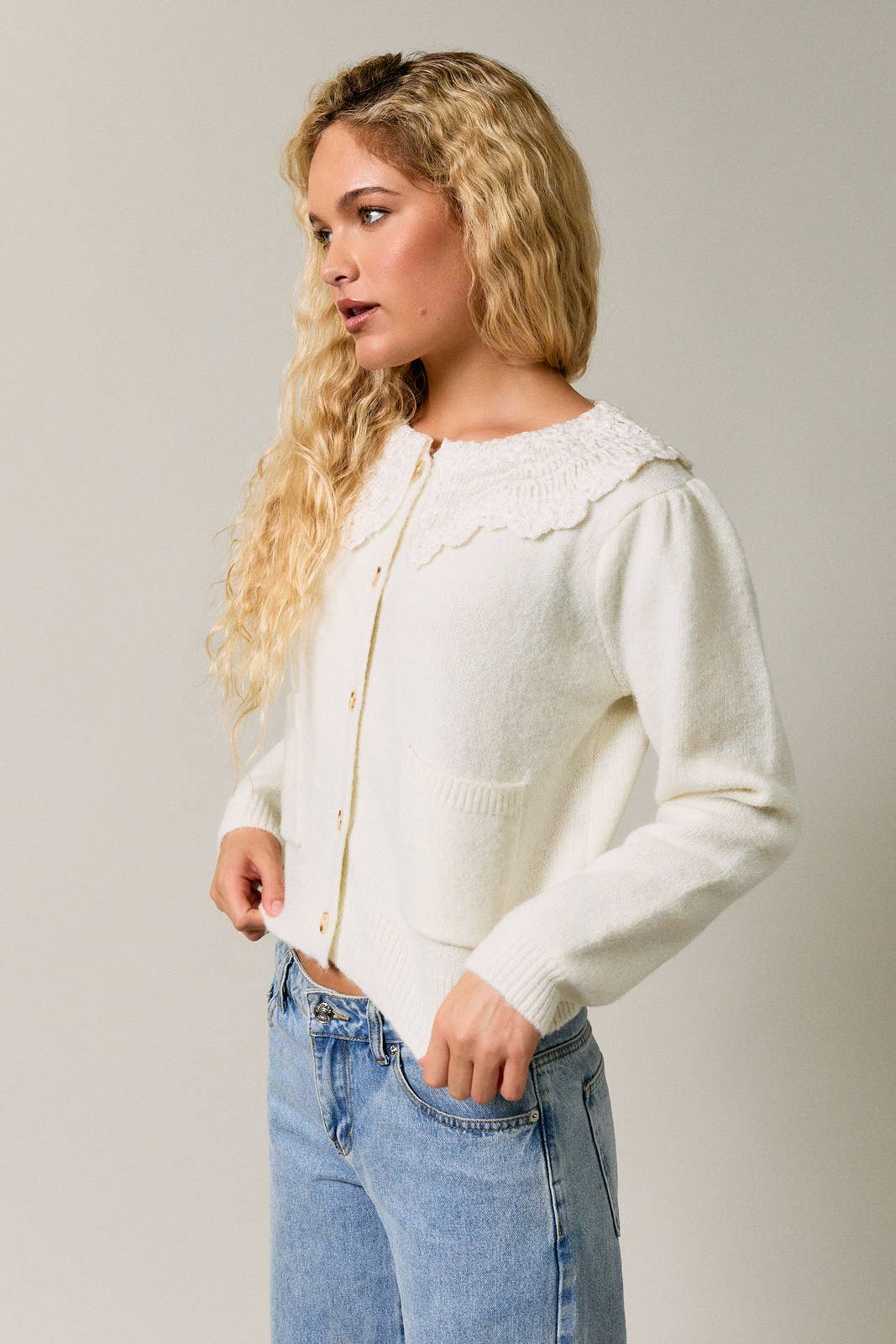 Colette Lace Collar Cardigan