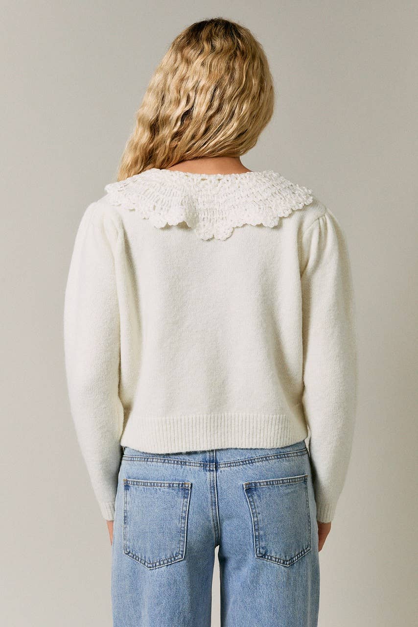 Colette Lace Collar Cardigan