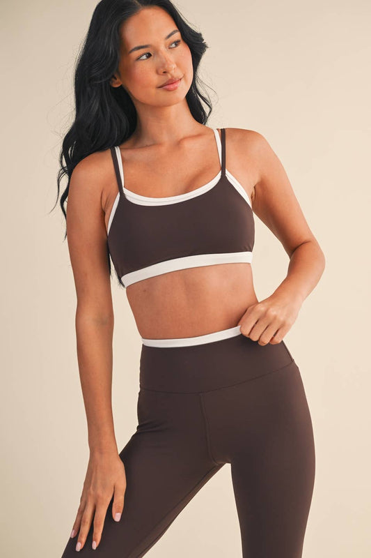 Layered Bra Top: Chocolate