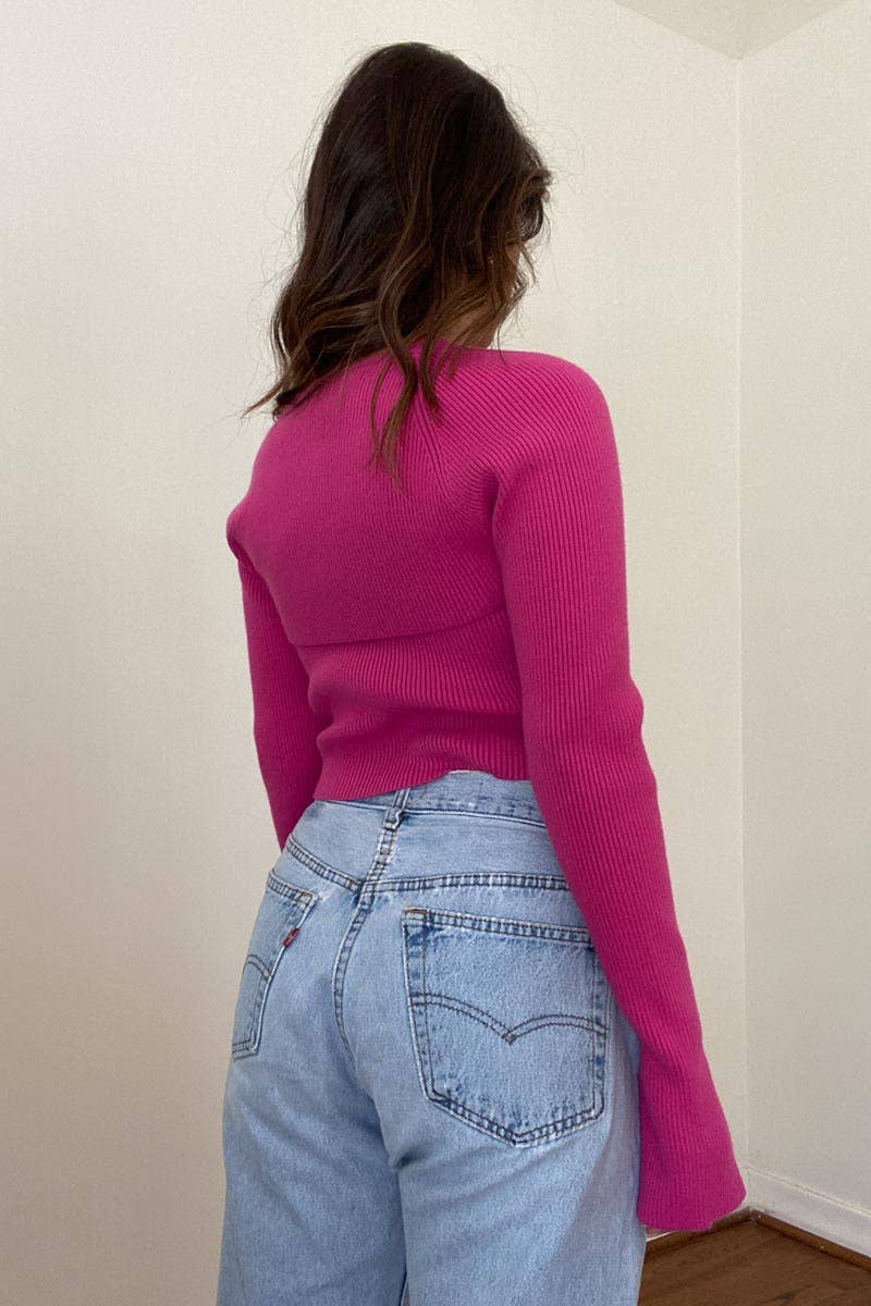 Pink Bolero Top