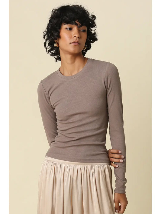 Auden Long Sleeve in Taupe