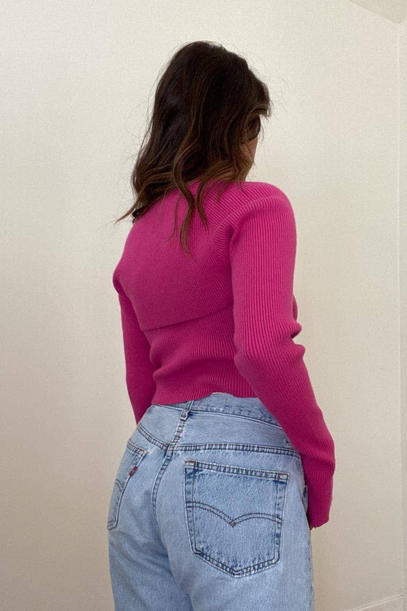 Pink Bolero Top