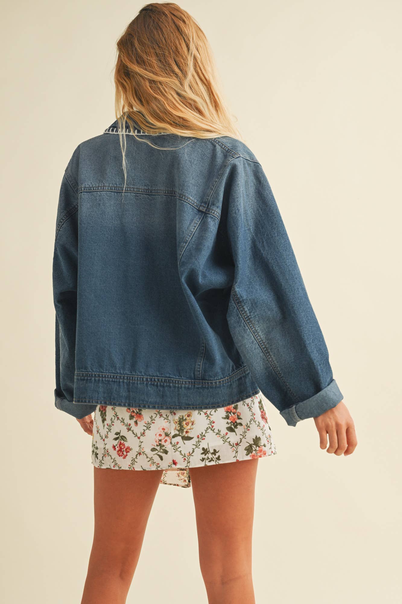 Blanket Stitch Denim Jacket