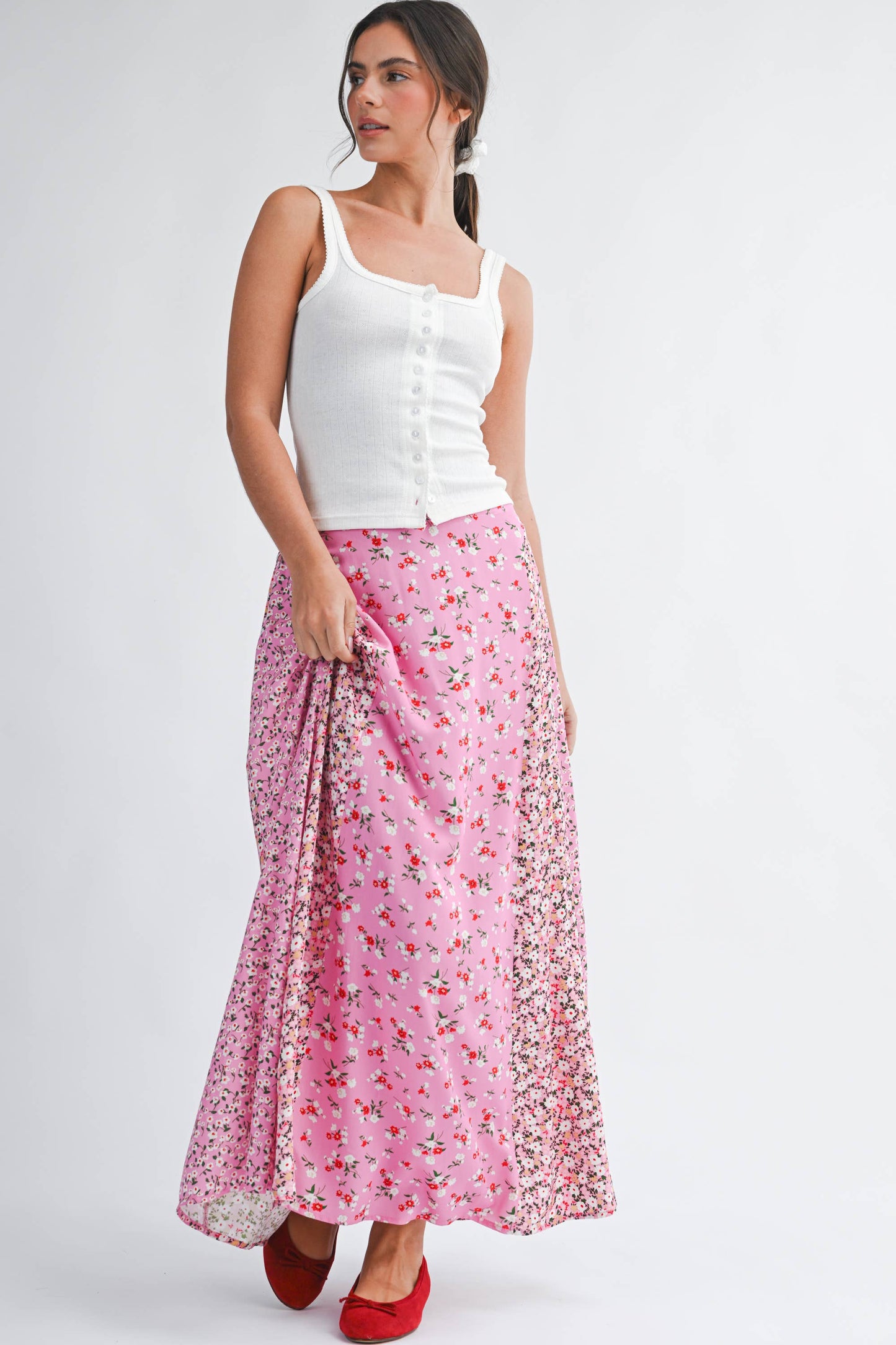 Pointelle White Tank