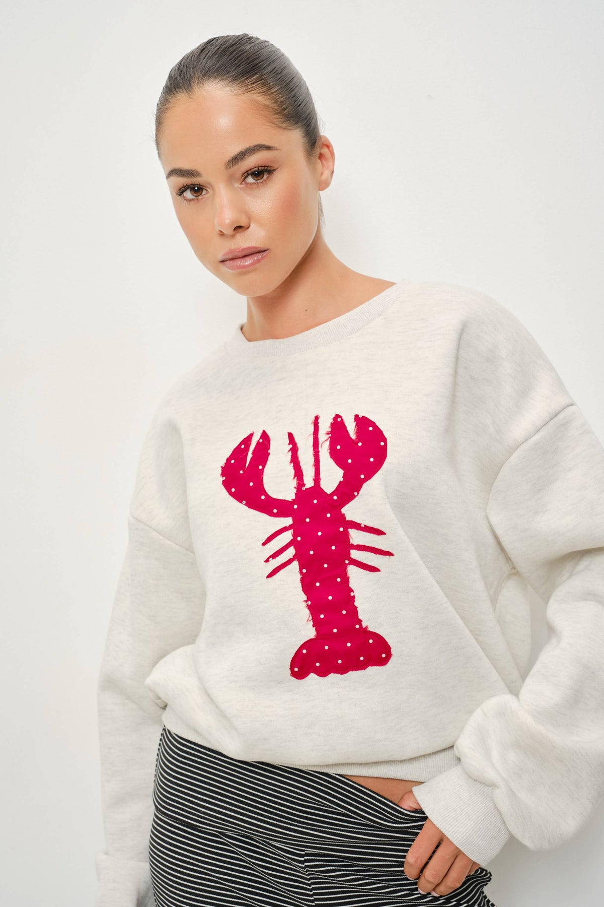 Anika Lobster Patch Sweatshirt