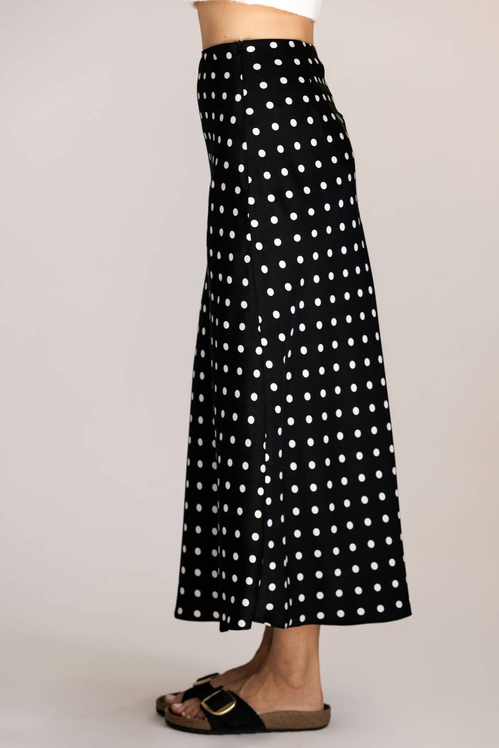 Parisian Polka Dot Maxi Skirt