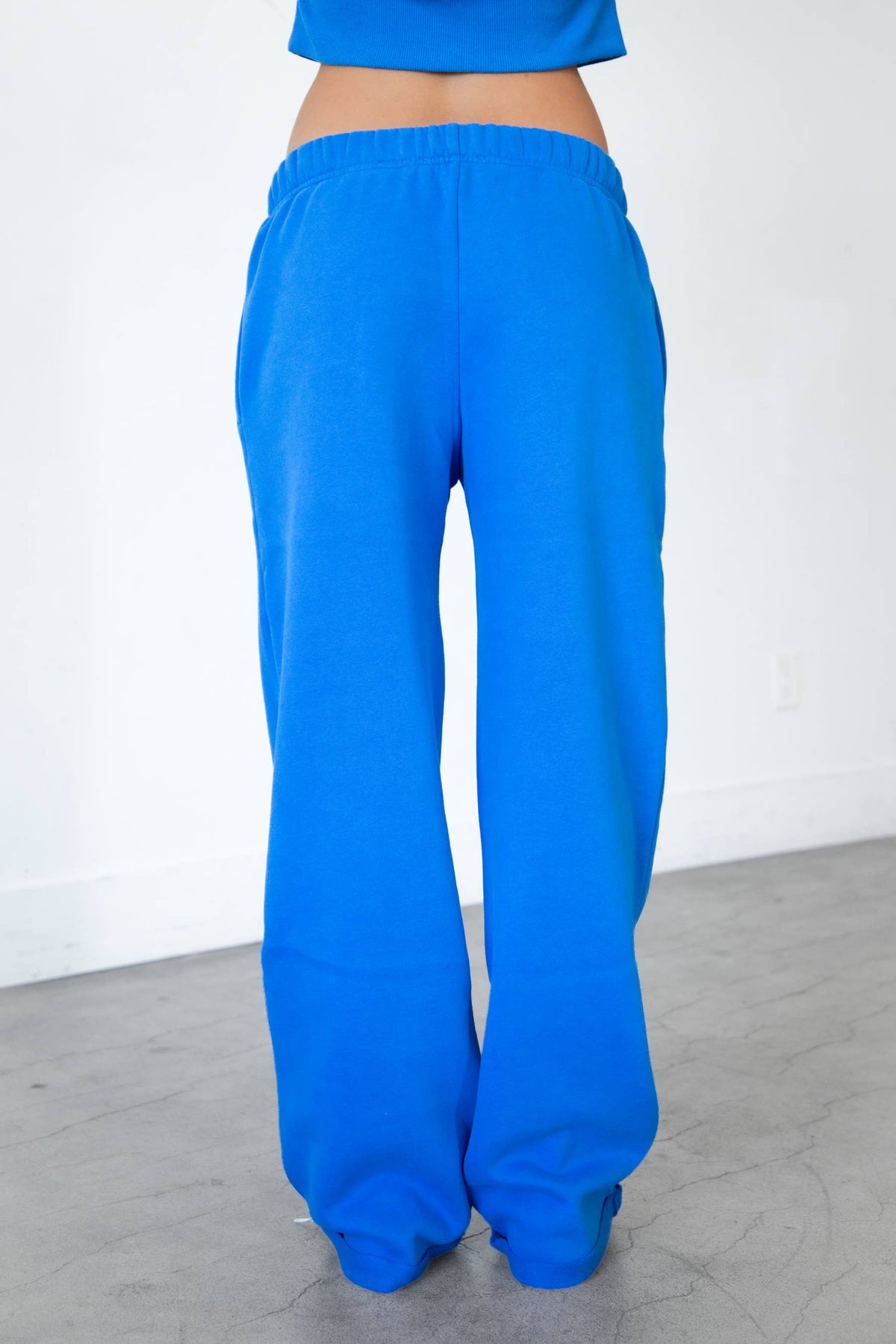 Jet Set Fleece Sweatpants in Blue
