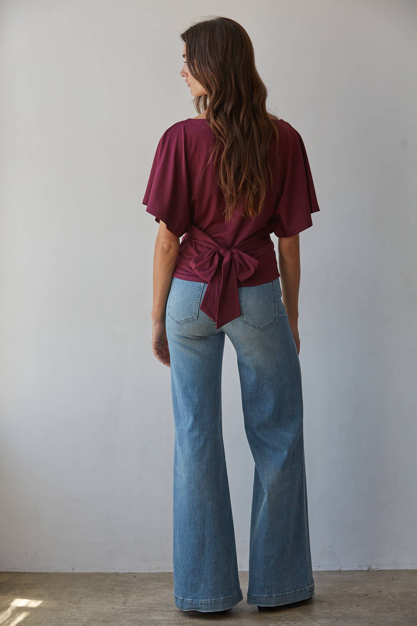 Millie Top in Maroon